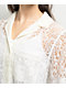 Freeworld Libby Lace Ivory Button Up Shirt - Thumbnail image 3 of 5