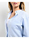 Freeworld Misha Blue Stripe Woven Long Sleeve Button Up Shirt - Thumbnail image 3 of 5