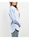 Freeworld Misha Blue Stripe Woven Long Sleeve Button Up Shirt - Thumbnail image 4 of 5