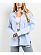 Freeworld Misha Blue Stripe Woven Long Sleeve Button Up Shirt - Thumbnail image 1 of 5