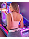 Freeworld Pheobe Pink V-Neck Crop Tank Top - Thumbnail image 3 of 4