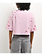 Freeworld Yulia Stars Pink Crop T-Shirt - Thumbnail image 2 of 3