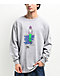 Frog Broken Glasses Grey Long Sleeve T-Shirt - Thumbnail image 1 of 2
