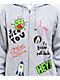 Frog Love/Hate Heather Grey Zip Hoodie - Thumbnail image 3 of 4