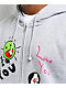Frog Love/Hate Heather Grey Zip Hoodie - Thumbnail image 4 of 4