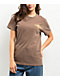 GRLSWIRL Alien Skate Brown T-Shirt - Thumbnail image 2 of 3