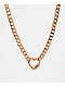 GUESS Heart Gold Statement Necklace - Thumbnail image 1 of 2