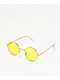 Gafas de sol redondas amarillas pequeñas