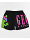 Gecko Iconic Multi Stripe Black & Purple Volley Shorts - Thumbnail image 1 of 5