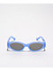 Geo Powder Blue Cat Eye Sunglasses 