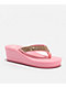 Gigi Ali Rhinestone Pink Platform Sandals - Thumbnail image 1 of 6