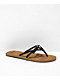 Gigi Sandals Cabana Black & Tan Sandals