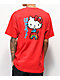 Girl x Hello Kitty 45th Anniversary Rainbow Red T-Shirt - Thumbnail image 1 of 3