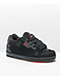 Globe Sabre zapatos de skate negros, carbones y rojos