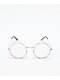 Gold Round Blue Light Glasses