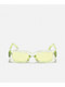 Green Rectangle Sunglasses - Thumbnail image 2 of 2