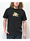 Grizzly Peach Rose Black T-Shirt