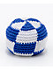 Guatemalart Checkered Blue & White Hacky Sack