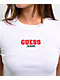 Guess Jeans Embroidered White Slim T-Shirt - Thumbnail image 3 of 3