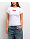 Guess Jeans Embroidered White Slim T-Shirt - Thumbnail image 1 of 3
