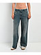 Guess Jeans G11 Lace Blue Wash Wide Leg Jeans - Thumbnail image 1 of 5
