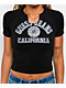 Guess Jeans Notch Neck Black Crop T-Shirt  - Thumbnail image 2 of 3