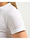 Guess Jeans Rhinestone Heart White Crop T-Shirt - Thumbnail image 4 of 5