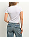 Guess Jeans Rhinestone Heart White Crop T-Shirt - Thumbnail image 2 of 5
