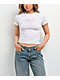 Guess Jeans Rhinestone Heart White Crop T-Shirt - Thumbnail image 1 of 5