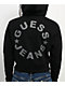 Guess Jeans Star Print Waffle Black Crop Zip Hoodie - Thumbnail image 4 of 5