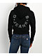 Guess Jeans Star Print Waffle Black Crop Zip Hoodie - Thumbnail image 1 of 5