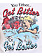 HALF EVIL Bitter Or Better White Crop T-Shirt - Thumbnail image 2 of 3