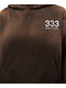 HALF EVIL Rhinestone Brown Wash Hoodie - Thumbnail image 4 of 5
