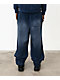 HALF EVIL Rhinestone Navy Wash Sweatpants - Thumbnail image 2 of 5