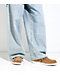 HEYDUDE Wally Suede Shearling Lion Orange & White Shoes - Thumbnail image 3 of 6