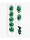HUF Airbrush Plantlife White & Green Crew Socks - Thumbnail image 1 of 2