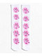 HUF Airbrush White & Pink Crew Socks - Thumbnail image 1 of 2