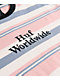 HUF Amory Coral & Blue Stripe Knit T-Shirt - Thumbnail image 3 of 3