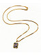 HUF Barbed Wire Dog Pendant 22" Gold Chain Necklace - Thumbnail image 2 of 3