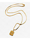 HUF Barbed Wire Dog Pendant 22" Gold Chain Necklace - Thumbnail image 3 of 3