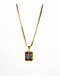 HUF Barbed Wire Dog Pendant 22" Gold Chain Necklace - Thumbnail image 1 of 3