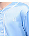 HUF Community Hands Blue Satin Baseball Jersey - Thumbnail image 3 of 5