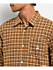 HUF Echo Oxford Plaid Long Sleeve Button Up Shirt - Thumbnail image 3 of 4