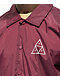 HUF Essentials Burgundy Coaches Jacket