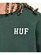 HUF Essentials Classic H Sudadera de cuello redondo verde