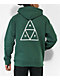 HUF Essentials Triangle Sudadera con capucha verde bosque