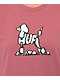 HUF Fresh Cut Poodle Mauve T-Shirt - Thumbnail image 2 of 3