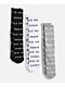 HUF Fuck It 3 Pack Black, White & Grey Crew Socks - Thumbnail image 1 of 2