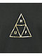 HUF Gold Triple Triangle Black T-Shirt - Thumbnail image 2 of 2