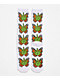 HUF Green Buddefly White Crew Socks - Thumbnail image 2 of 2